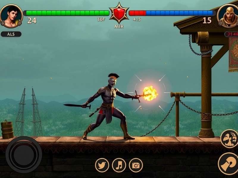 Raja Mace Gladiator in-game battle screenshot